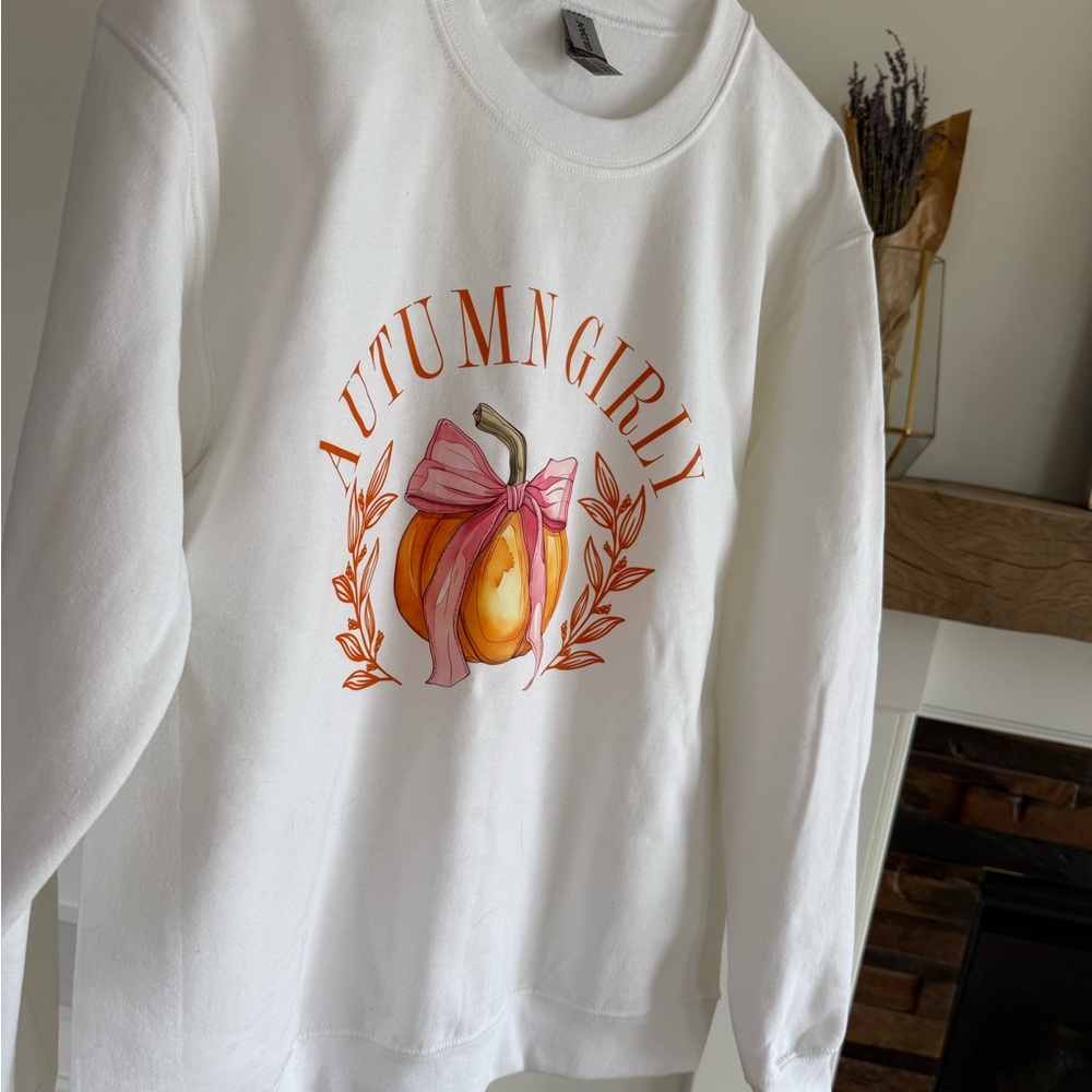 Women’s sweatshirt crewneck sweater hoodie pumpkin coquette style brand new  S